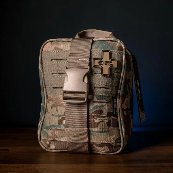 RHINO RESCUE-SE IFAK Trauma First Aid Kit,Tactical Medical Pouch for Car Home Travel Hiking and Camping,Emergency Survival Gear